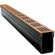 Lux Garden Drain Designgoot Cortenstaal 100x6,5x10 [920391]