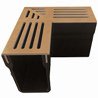 Lux Garden Drain Hoekstuk Cortenstaal 15x6,5x10 [920400]