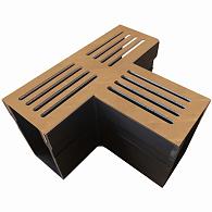 Lux Garden Drain T-stuk Cortenstaal 18,2x6,5x10,4 [920401]