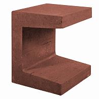 Lux U-element Corten/bruin 40x40x50 [600738]