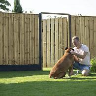 hout betonschutting