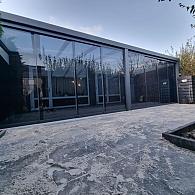TG Veranda Glaswand Donker per m1 Incl Montage
