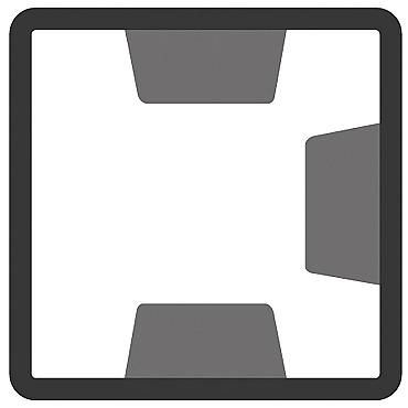 Lux Betonpaal T-paal Antraciet Gecoat 10x10x280 [750206]