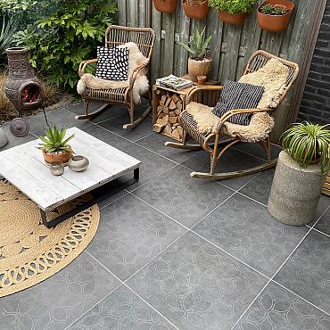 Lux Cera3line Lux & Dutch Square Decor Anthracite 60x60x3 [201690]