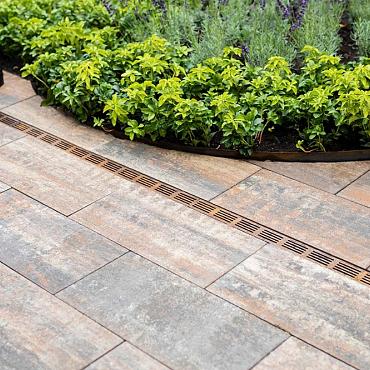 Lux Garden Drain Designgoot Cortenstaal 100x6,5x10 [920391]