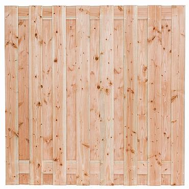 Lux Plankenscherm Douglas Onb Felt 17 Planks/16mm Blank 180x180 [750042]
