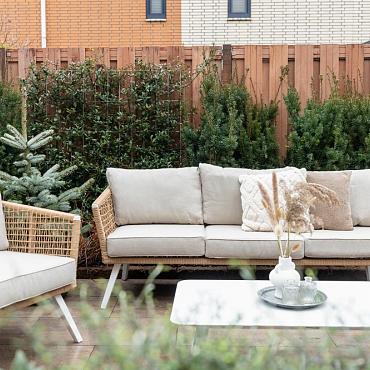 Lux Plankenscherm Hardhout Victor 17 Planks 180x180 [750063]