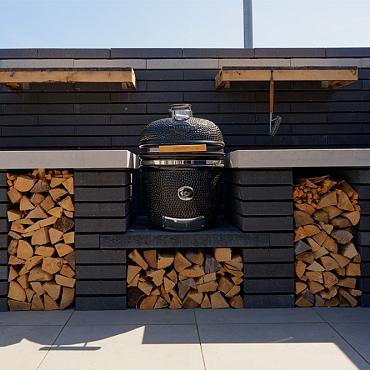 Lux Globe L Afdekker Grijs 60x30x7,5 [600703]