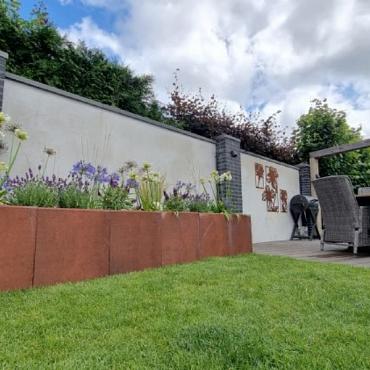Lux U-element Corten/bruin 40x40x50 [600738]