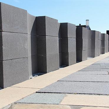 Lux Palissade Block Wave Grijs 60x15x15 [500222]