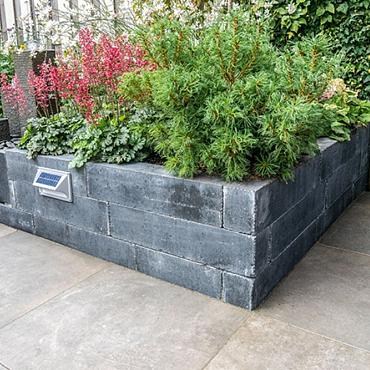 Lux Tegula Palissaden Zwart 60x14x11 [500006]