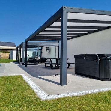 TG Veranda 4x7 Aluminium Incl Spotjes en Montage