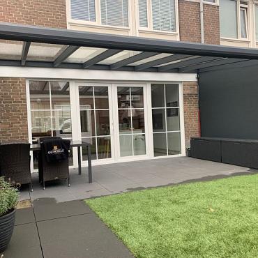 TG Veranda 6x4 Aluminium Incl Spotjes, Zijwanden en Montage