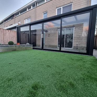 TG Veranda Schuifpui Helder Basis Inclusief Montage