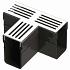 Lux Garden Drain T-stuk Grijs Aluminium 18,2x6,5x10,4 [920397]