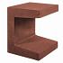 Lux U-element Corten/bruin 40x40x50 [600738]